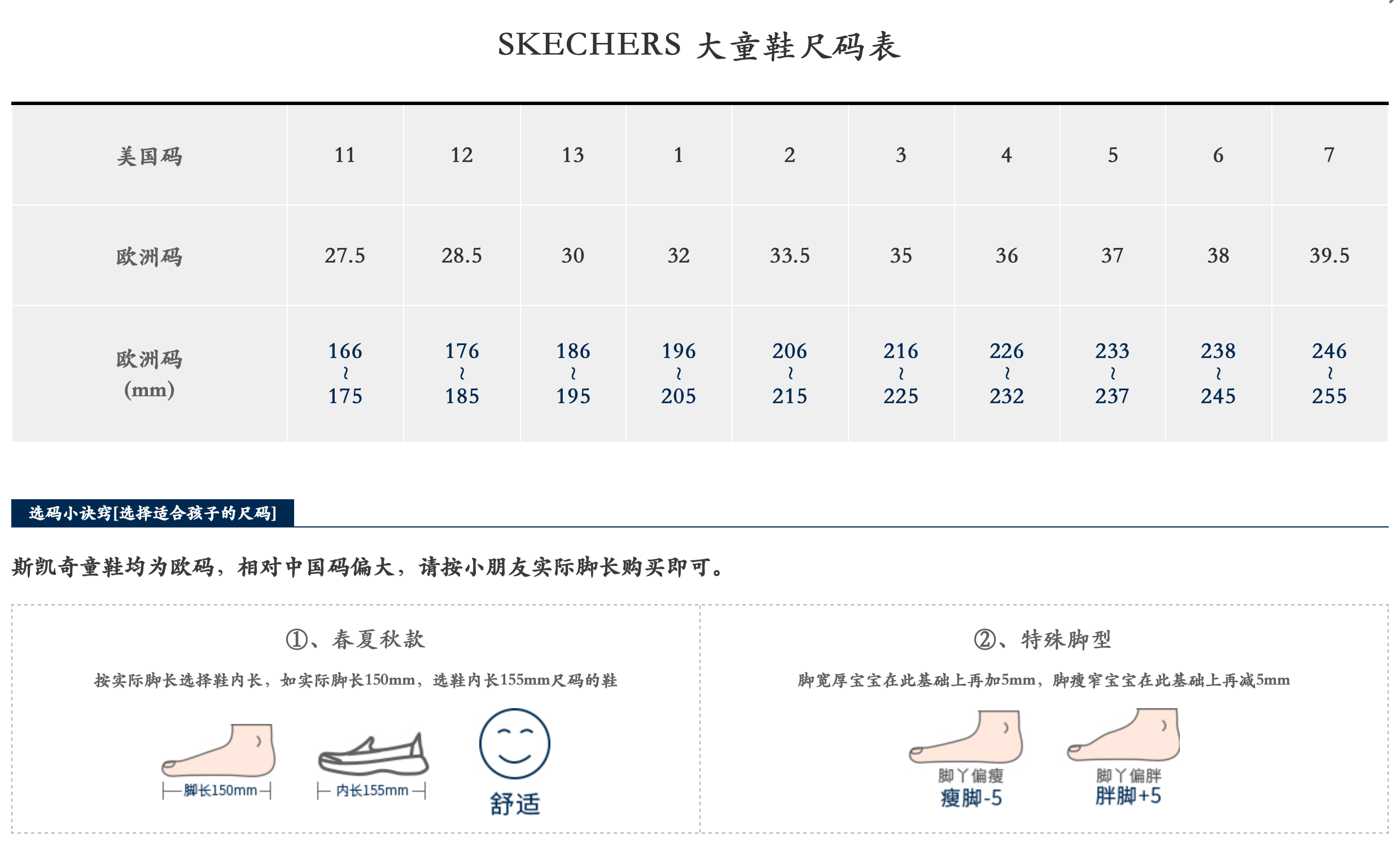 国际童鞋尺码对照表图片